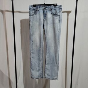 Black Bull jeans distressed size 34 men's blue light wash denim pants Mark's
